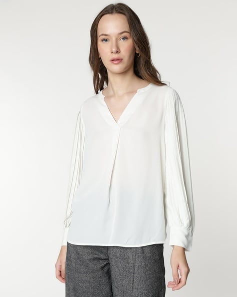 Marks & Spencer Mandarin Collar Blouse