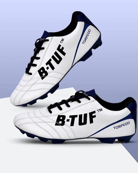 B Tuf Men Lightweight PVC Stud Football Sports Shoes