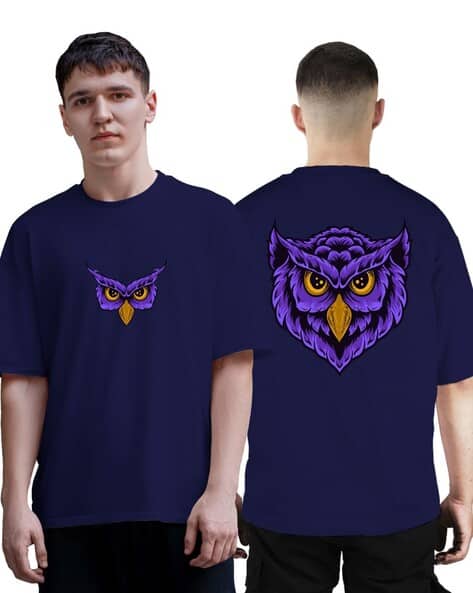 BuyThatTrendz Men Oversized Fit Round-Neck T-Shirt
