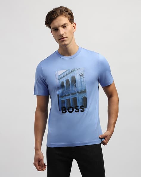 Regular Fit Boss Mens T Shirts Mens Tshirt Hugo Boss Uv Protection