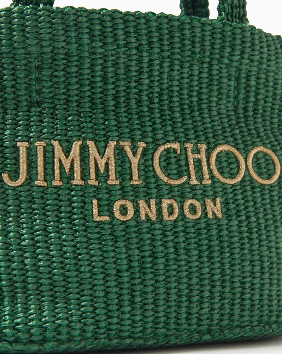 Buy Jimmy Choo Beach Mini Tote Bag | Green Color Women | AJIO LUXE