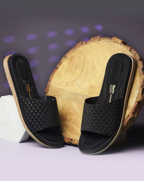 Buy Black Flip Flop Slippers for Women by Bata Online