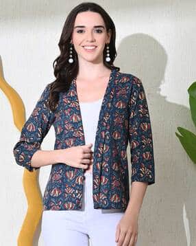 Women Floral Open Srug