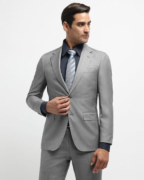 Regular Fit Wool Silk Suit