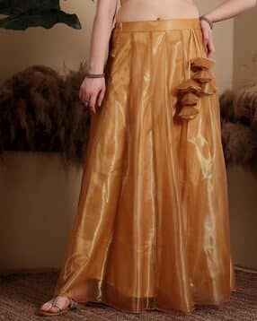 Women Flared Skirt with Tassels