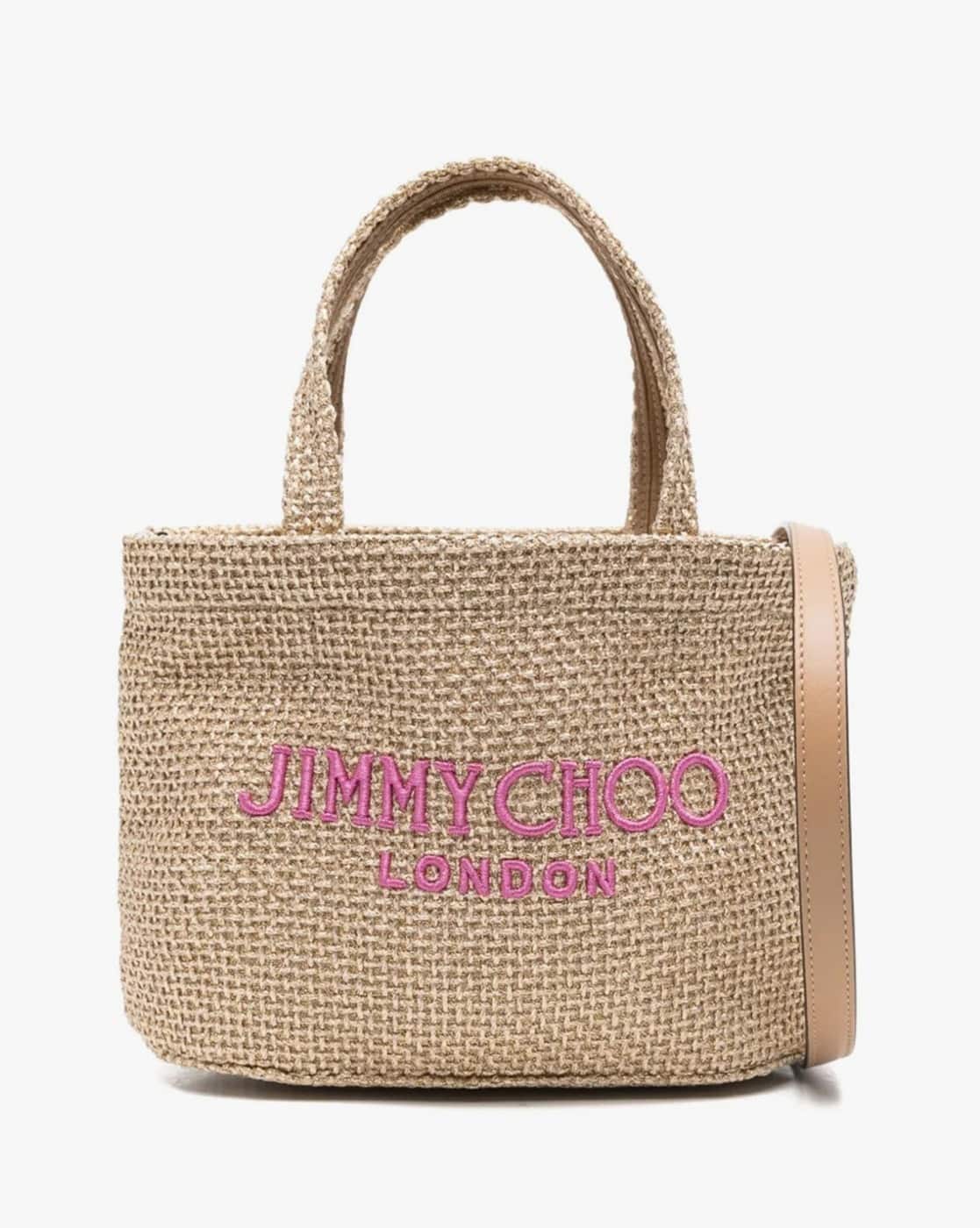 Buy Jimmy Choo Beach Mini Tote Bag | Beige Color Women | AJIO LUXE