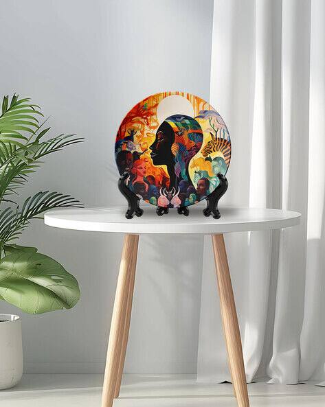 THE QUIRKY HOME Tapestry of Life Ceramic Wall Plate