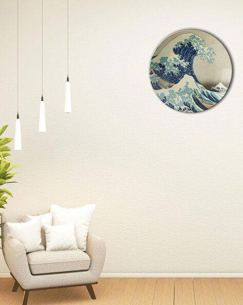 THE QUIRKY HOME The Great Wave Ceramic Wall Plate