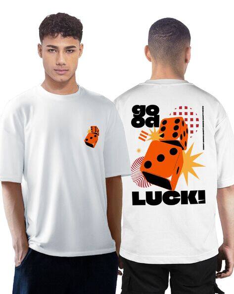 BuyThatTrendz Men Graphic Print Oversized Crew-Neck  T-Shirt