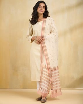 fabindia Women Polka-dot Dupatta-picture-53