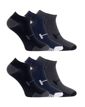 usoxo Set of 6 Men Colourblock Ankle-Length Socks -picture-15
