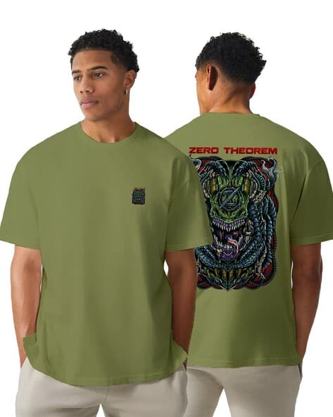 Men Graphic Oversized Fit T-shirt