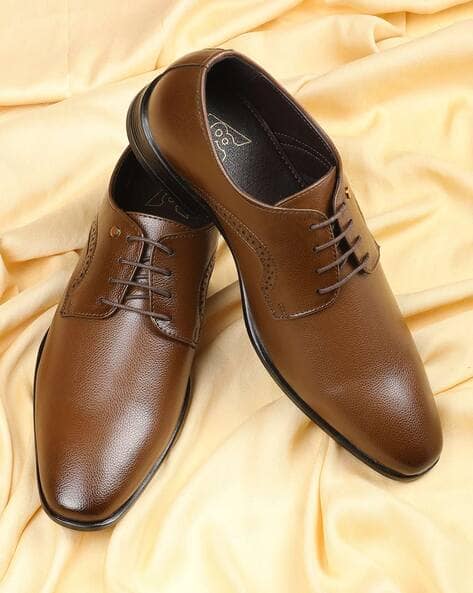 Formal Shoes V8 Ruosh Shoes Men Round-Toe Lace-Up Derbys
