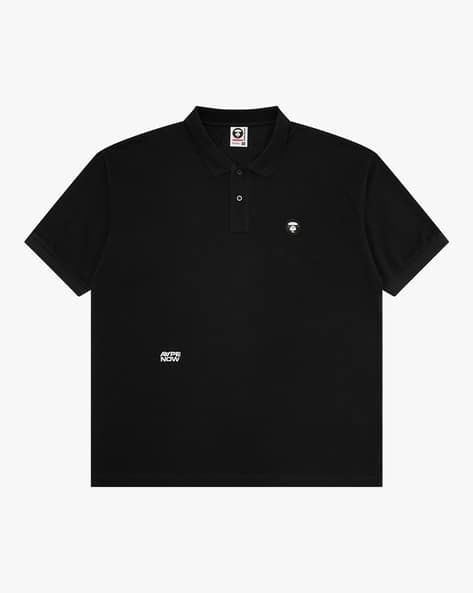 トップス A BATHING APE 00s logo check polo shirt Buy AAPE BY A BATHING APE Polo Boxy Fit Shirt with Logo Embroidery