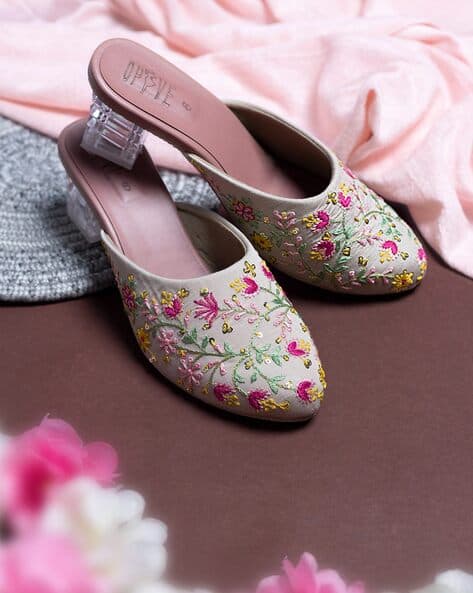 Buy Off White Heeled Shoes for Women by OPIVE FASHION HUB Online