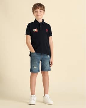 u.s. polo assn. Boys Logo Polo T-Shirt with Collar Neck-picture-22