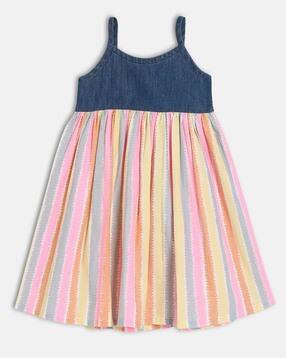 mini klub Cotton Colour-Block A-Line Dress-picture-12