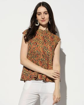 svrnaa by azorte All-Over Print Relaxed Fit Top-picture-44