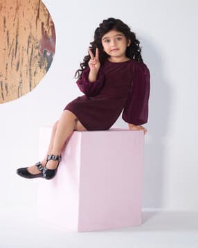 peppermint Girls Embellished Shift Dress-picture-31