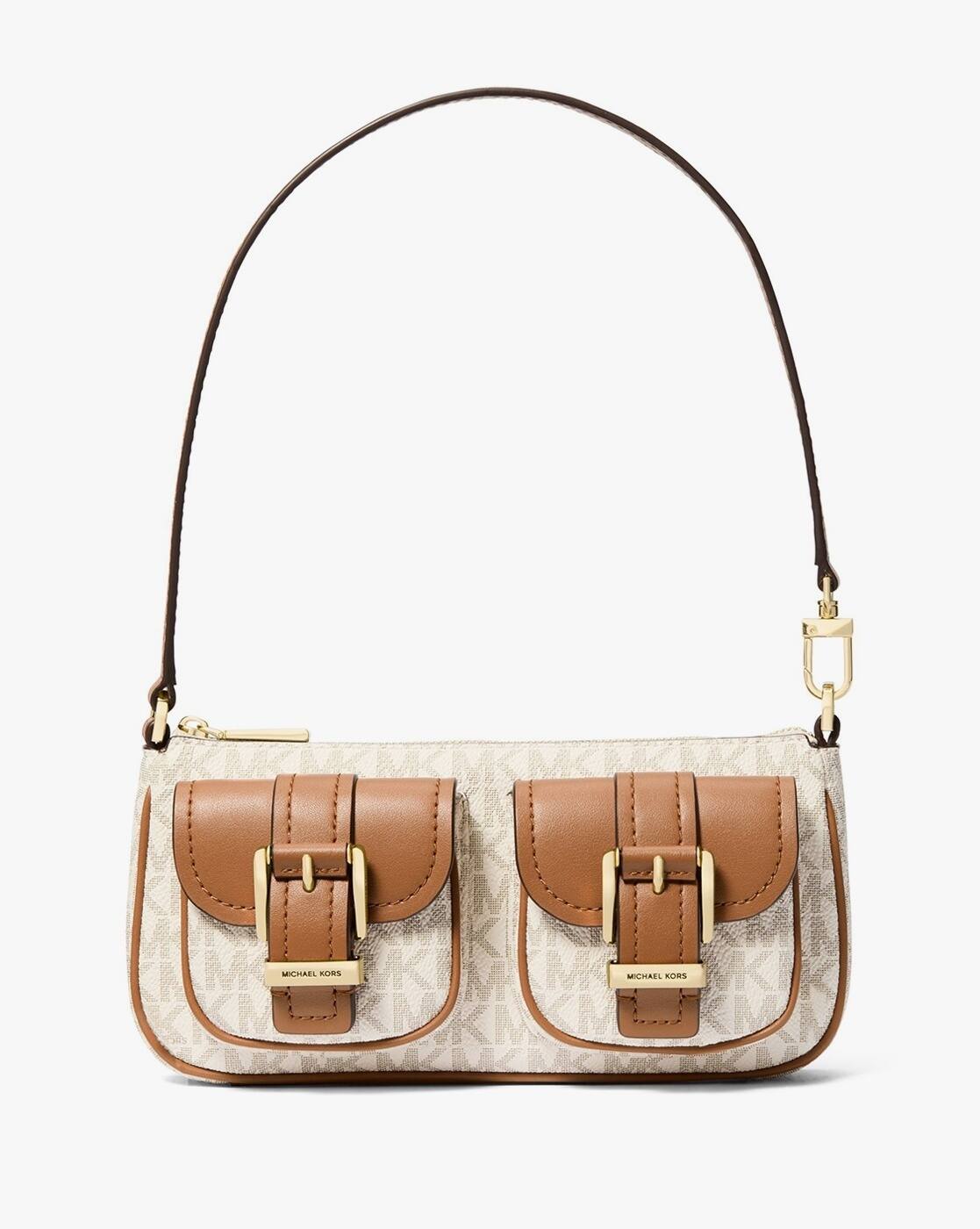Buy Michael Kors Zoey Small Convertible Pouchette | White Color