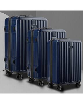move-meant Pack of 3 Men Trolley Bags with Number Lock-picture-53