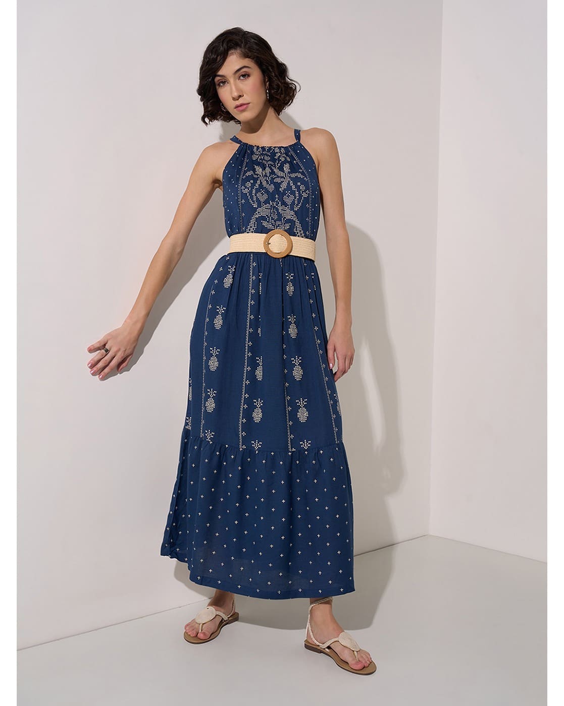chinese dress ladies Buy Akkriti by Pantaloons Women's Rayon Maxi Dress  (205000005730236_Black_X-Large) at Amazon.in