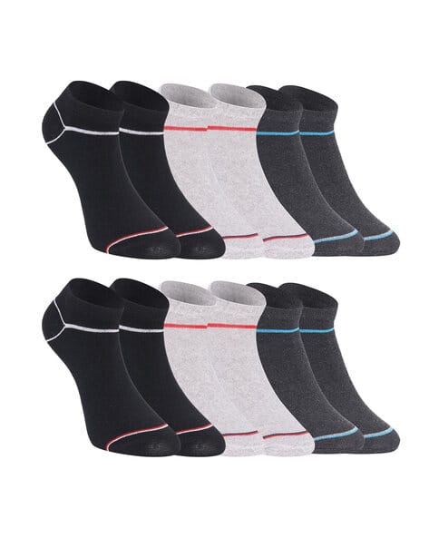USOXO Men Pack of 6 Knitted Ankle-Length Socks