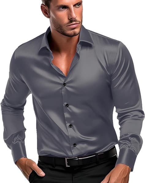Buy Grey Shirts for Men by Indo Online