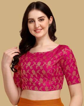 oomph! Women Embellished Back Open Blouse  -picture-31
