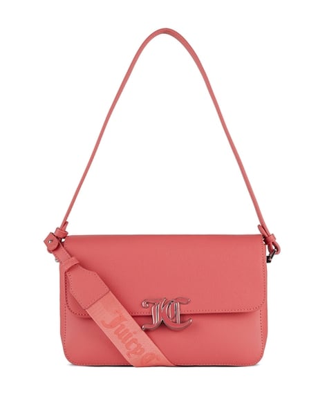 Women Logo Embossed Shoulder Bag