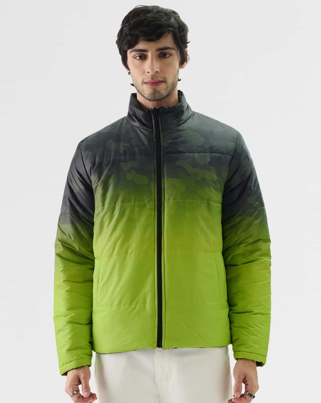 THE SOULED STORE TSS Originals Camo Fade|The Souled Store  - Men Regular Fit Zip-Front Jacket