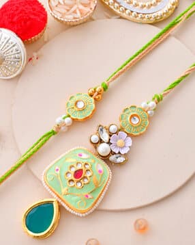aapno rajasthan Tie-Up Traditional Rakhi Set    -picture-1