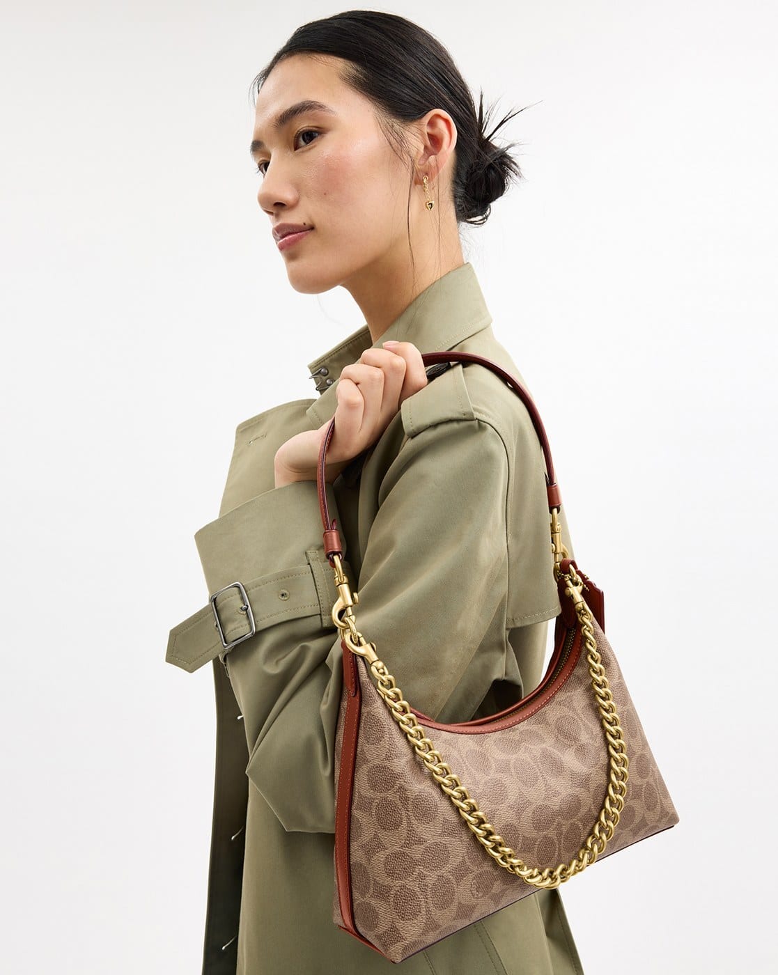 バッグ COACH Signature Tassel One Shoulder Bag Buy Coach Signature Canvas Juliet Small 25 Shoulder Bag | Brown