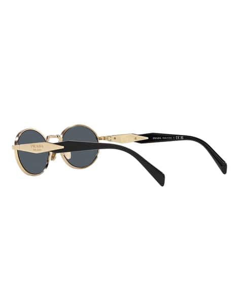 Buy PRADA Women UV-Protected Oval Sunglasses-0PR 65ZS | Gold-Toned