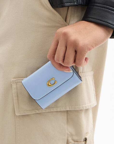 Buy Coach Women Essential Leather Tri-Fold Wallet & Card Holder