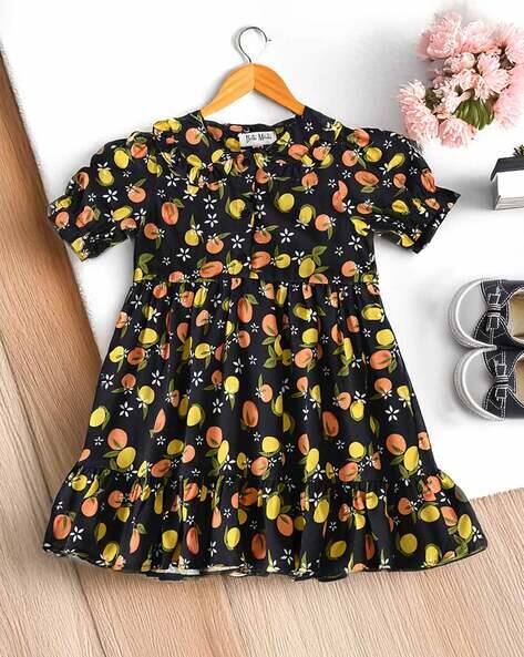 Bella moda Women Mango Print Fit & Flare Dress