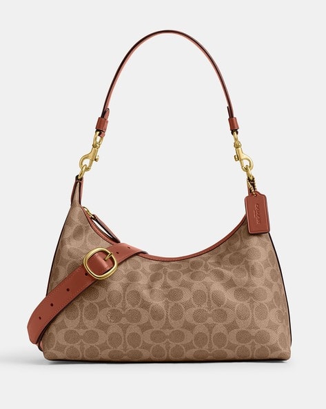 Buy Coach Signature Canvas Juliet Small Shoulder Bag Tan Caramel