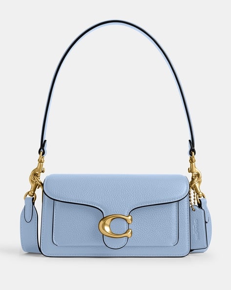 Women Polished Tabby Pebble Leather Shoulder Bag