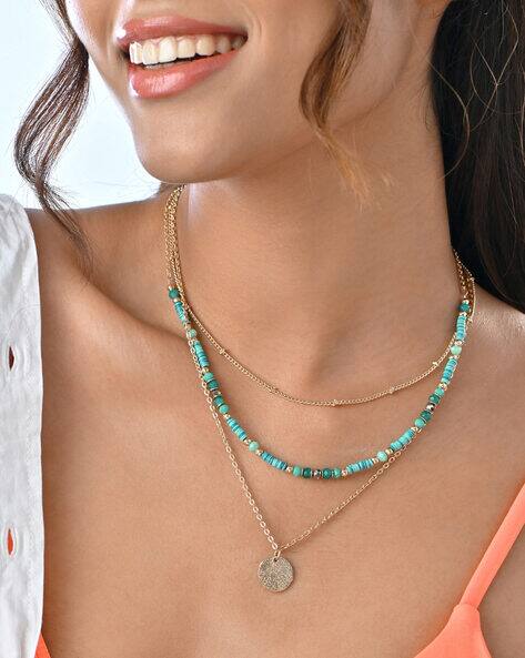 toniQ Women Gold-Plated Layered Chain Necklace
