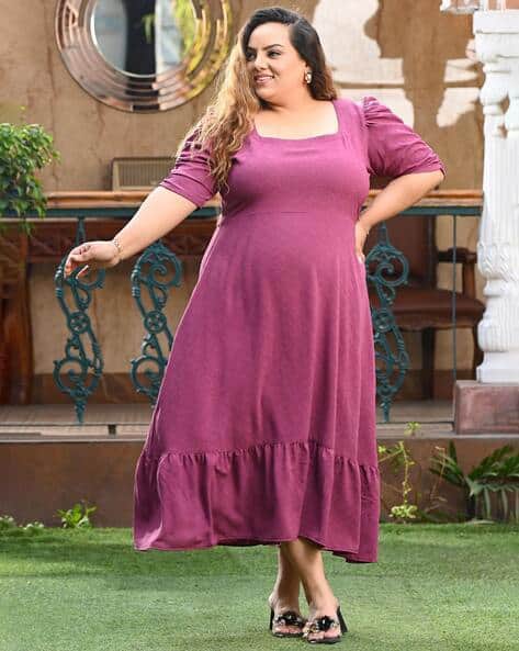Buy Mauve Dresses for Women by Prettyplus By Desinoor.com Online | Ajio.com