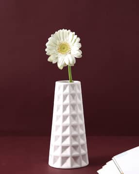 Waffle Design Ceramic Vase