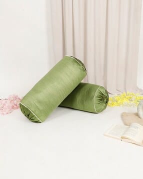 Set of 2 Velvet Foil Work Bolster cover 15" x 30"