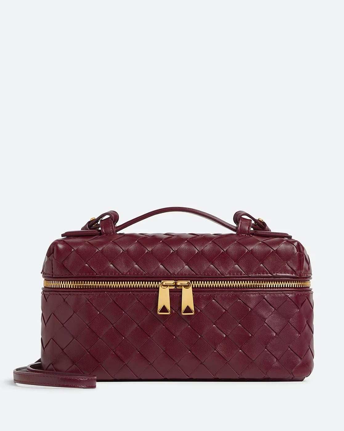 Buy BOTTEGA VENETA Women Bang Bang Vanity Case | Maroon Color