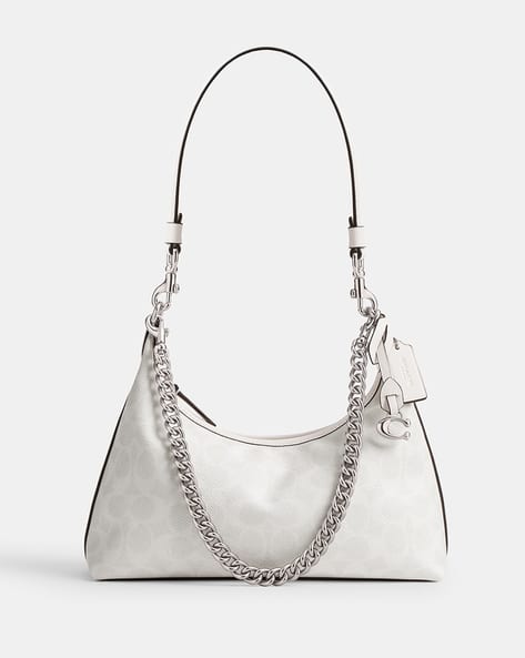 Buy Coach Signature Canvas Juliet Small 25 Shoulder Bag White