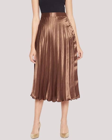 Women Pleated A-Line Skirt
