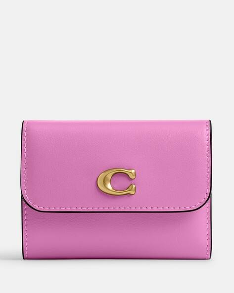 Buy Coach Essential Leather Card Holder Wallet | Pink Color Women