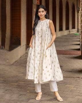 Women Printed Anarkali Kurta Suit Set-image-39