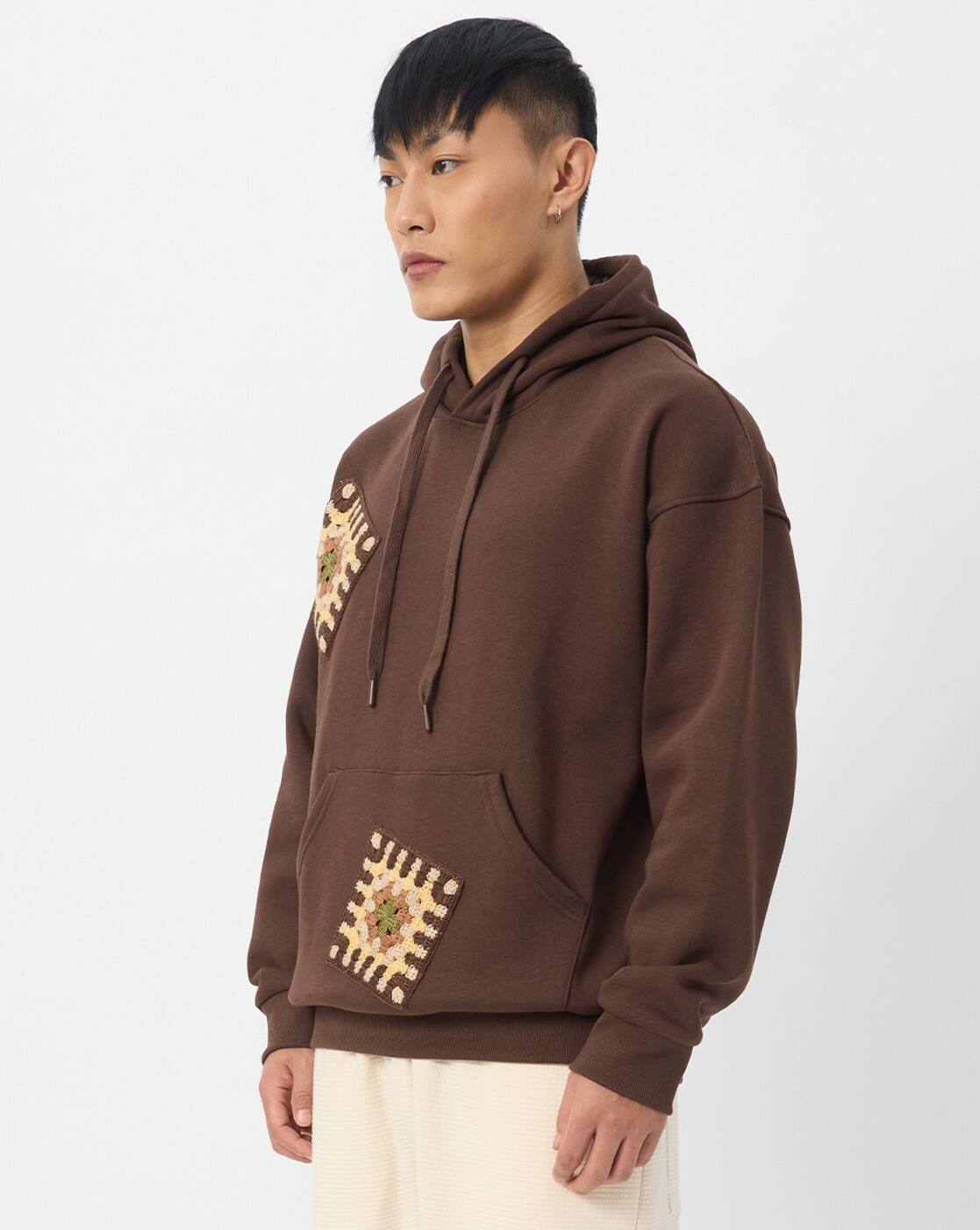 Buy THE SOULED STORE Hooded Pullover Brown Wood|Th Online