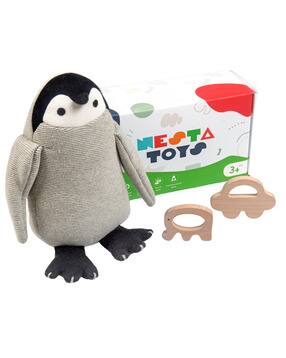  Newborn Gift Set with Penguin Plush Toy 
