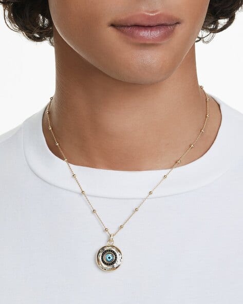Gold-Plated Stone-Studded Symbolica Chain with Pendant